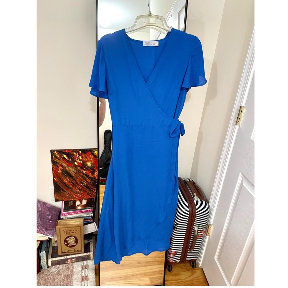 Blue Wrap Dress
